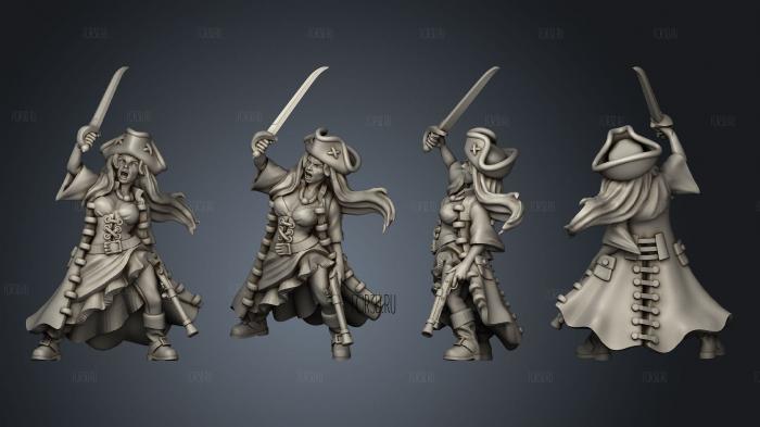 Pirate Mary Read 01 stl model for CNC
