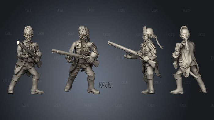 Prussian light infantry stl model for CNC