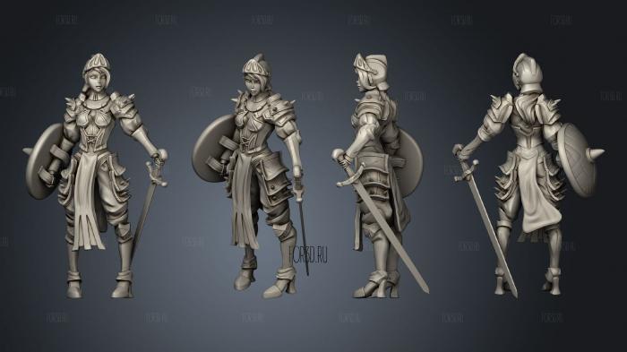 Queens Knight stl model for CNC