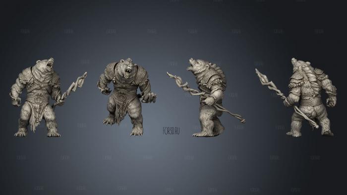 rafinus ursa werebear stl model for CNC