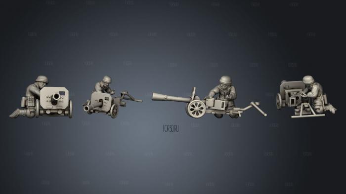 Raketen werfer 02 stl model for CNC