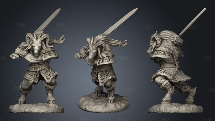 Goatmen 5 stl model for CNC