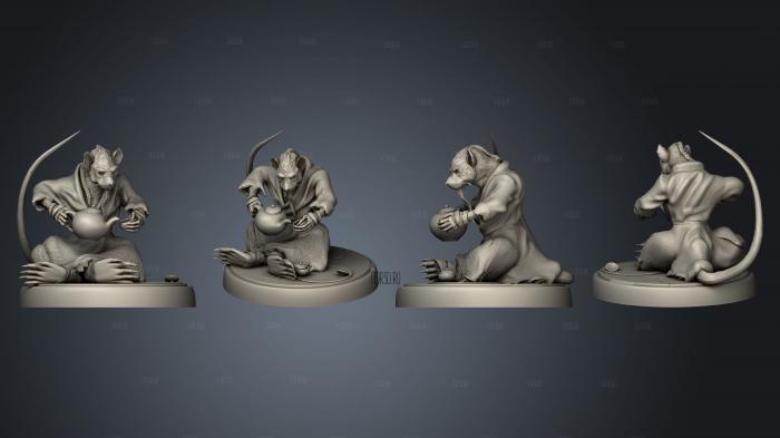 Ratfolk Sensei Tea Time 3d stl модель для ЧПУ