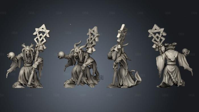 Ratfolk Sorcerer Head A 001 3d stl модель для ЧПУ