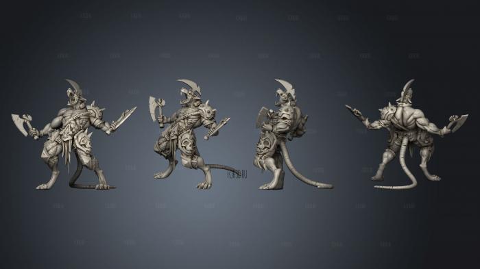 Ravager Warriors stl model for CNC