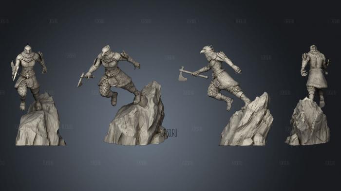 Raven Tribe Hunter Axe 3d stl модель для ЧПУ