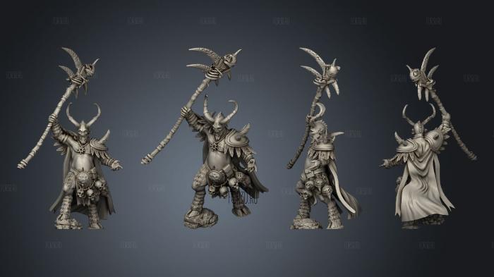 Raven Twin Mongrel Shaman stl model for CNC