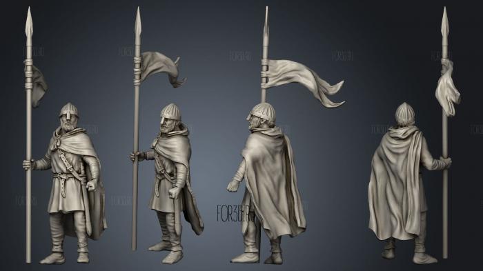 Reconquer Levy Standard Bearer stl model for CNC