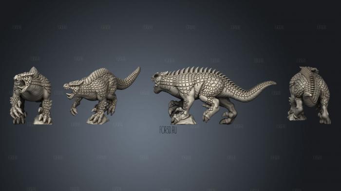 Бегемозавр - рептилия 3d stl модель для ЧПУ