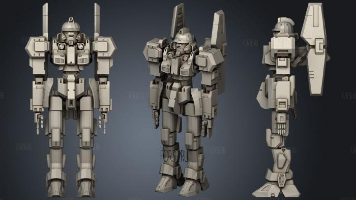 Gungnir Infantry Class stl model for CNC