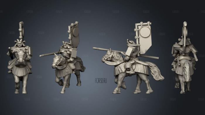 Samurai Cavalry 01 stl model for CNC