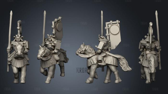 Samurai Cavalry 02 stl model for CNC