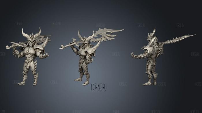 Hell knight stl model for CNC