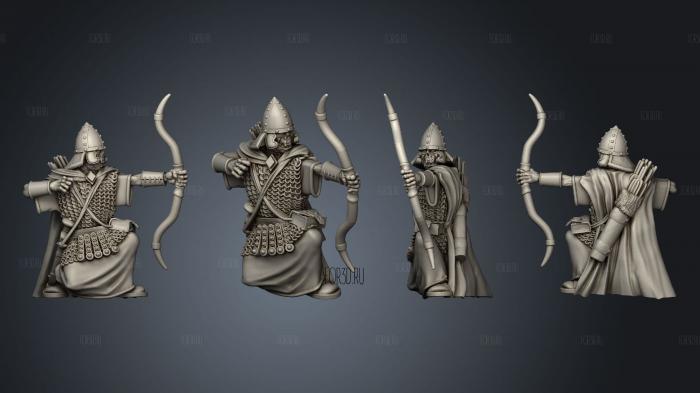 SASSANID ARCHER 1 stl model for CNC