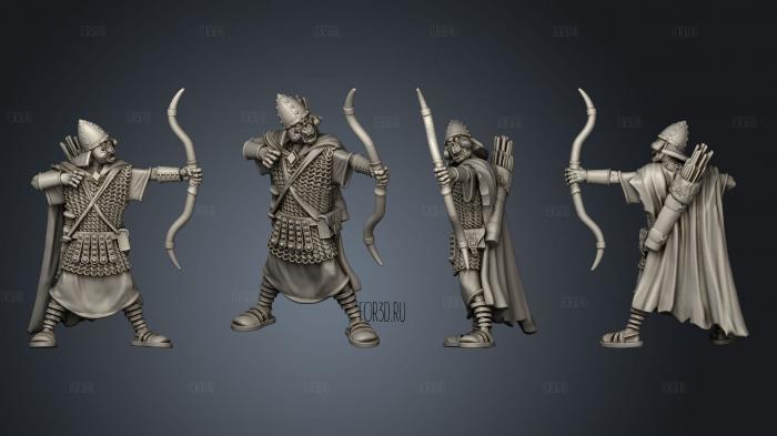 SASSANID ARCHER 2 stl model for CNC