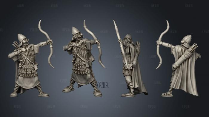 SASSANID ARCHER 3 stl model for CNC