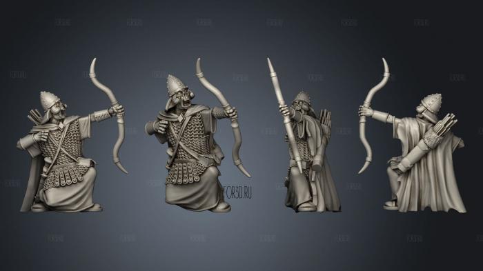 SASSANID ARCHER 4 stl model for CNC