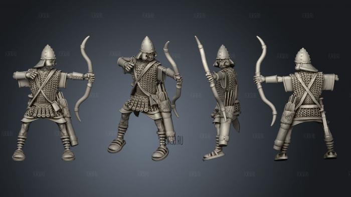 SASSANID ARCHER ON HORSE 1 3d stl модель для ЧПУ