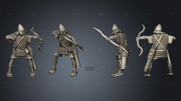 SASSANID ARCHER ON HORSE 2 3d stl модель для ЧПУ