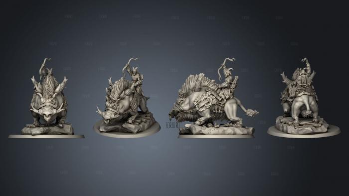 satyr cavalier range stl model for CNC