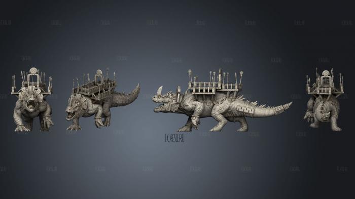 Saurian Dread Behemoth 3d stl модель для ЧПУ