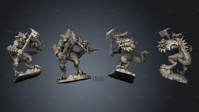 SAURUS WITH SWORD 2 3d stl модель для ЧПУ