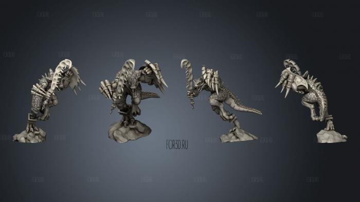 SAURUS WITH SWORD 4 3d stl модель для ЧПУ