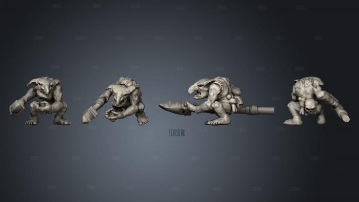 Savage Goblins A 1 stl model for CNC