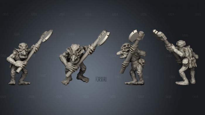 Savage Goblins A 3 stl model for CNC