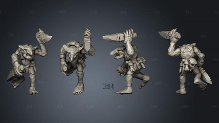 Savage Goblins A 5 stl model for CNC