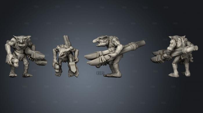 Savage Goblins A 6 stl model for CNC