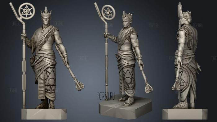 High King Apsu stl model for CNC