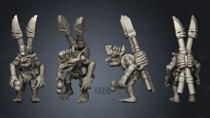 Savage Goblins A 7 stl model for CNC