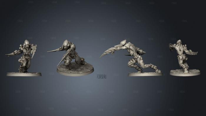 Savage Lesser Demon 01 stl model for CNC