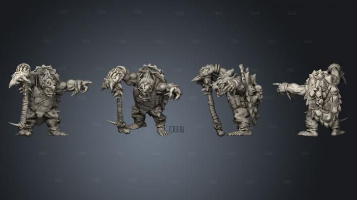 Savage Orc Turtle splitkeyed stl model for CNC