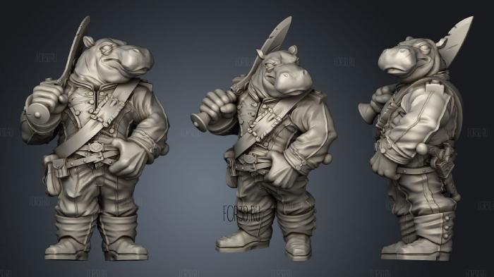 Hippo Soldier Sword US 3d stl модель для ЧПУ