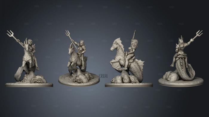 Sea Elf Rider Female 001 3d stl модель для ЧПУ