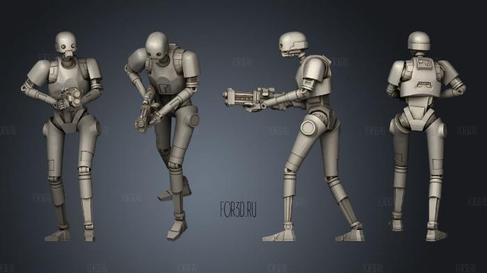 security droids pose 2 3d stl модель для ЧПУ