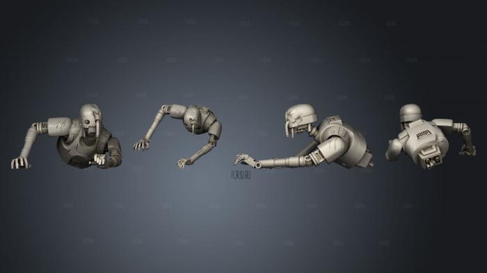 security droids pose 7 3d stl модель для ЧПУ