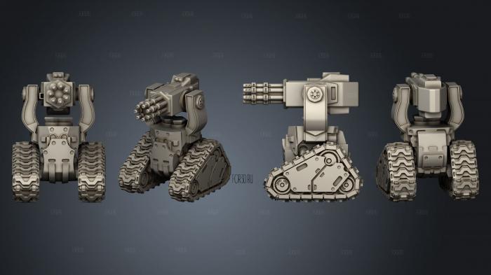 Sentry Minigun stl model for CNC