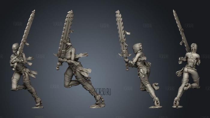 Sisters of the Holy Chain Saw 03 stl model for CNC