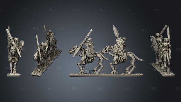 Skeleton Cavalry Spear 02 stl model for CNC