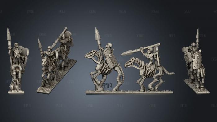 Skeleton Cavalry Spear 09 stl model for CNC