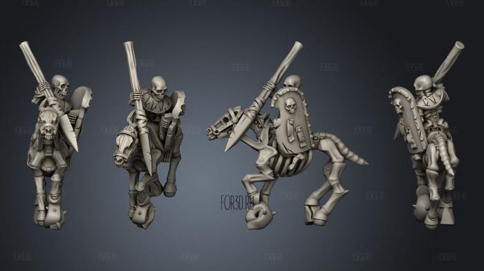 Skeleton Cavalry Spear 13 stl model for CNC
