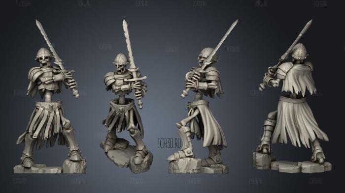 Skeleton Orc Warrior Sword stl model for CNC