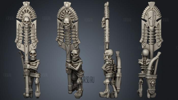 Skeleton Solo Banner 02 stl model for CNC
