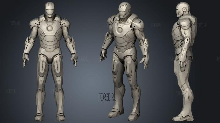 Iron man died 3d stl модель для ЧПУ