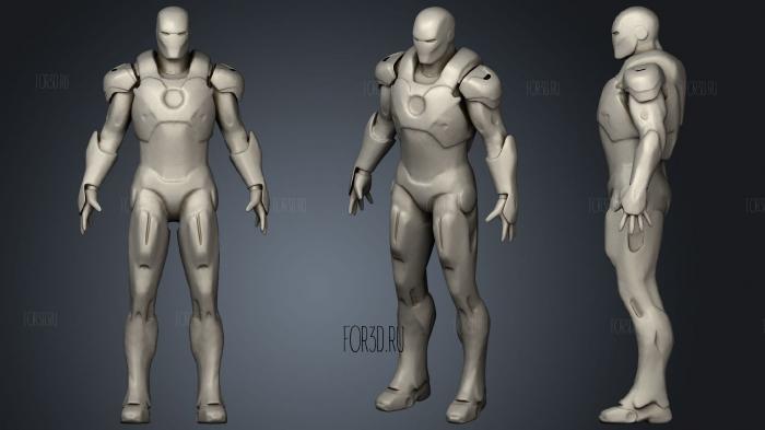Iron Man stl model for CNC