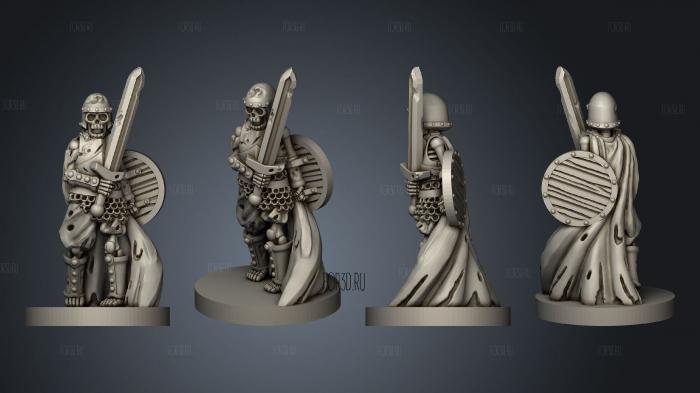 Skeleton Warriors Set 1 02 stl model for CNC