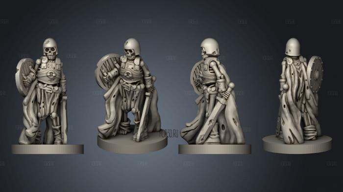 Skeleton Warriors Set 1 v 3 stl model for CNC